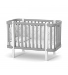 Кроватка Верес Монако ЛД5 Графитово-белый 120х60
