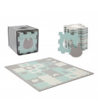 Коврик-пазл Kinderkraft Luno Shapes Mint 30 эл