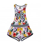 Полукомбинезон-шорты BluKids Bio Cotton Flower