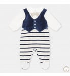 Человечек BluKids Bio Cotton Vest Milk/Blue