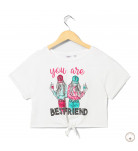 Укороченная футболка BluKids Bio Cotton Best Friend