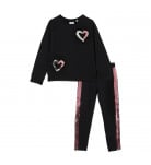 Комплект утепленный BluKids Джемпер Леггинсы Two hearts