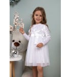 Платье Mevis White Velour
