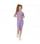 Комплект Mevis Майка Шорты Sports running lilac