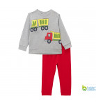 Комплект BluKids Better Cotton Джемпер Брюки Building