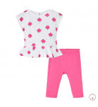 Комплект BluKids Bio Cotton Футболка Леггинсы Flowers for mom