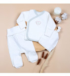 Комплект Flamingo Распашонка Брюки Шапочка 445-105 Milk, р. 56
