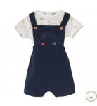 Комплект BluKids Bio Cotton Футболка Полукомбинезон 6237930