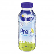 Жидкая детская начальная молочная смесь Humana с LC PUFA, пребиотиками галактоолигосахаридами (ГОС) и нуклеотидами (Humana Pre) 470 мл
