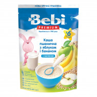 Каша молочная Bebi Premium Пшеничная с яблоком и бананом 200 г