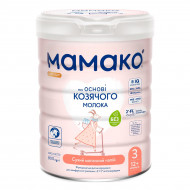 Сухой молочный напиток Mамако 3 Premium New с олигосахаридами грудного молока на основе козьего молока 800 г