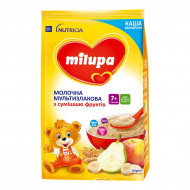 Каша Milupa молочная мультизлаковая со смесью фруктов, 210 г