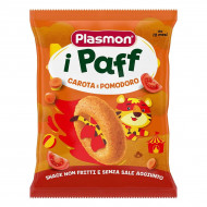 Снеки кукурузные Plasmon Морковь Томаты 15 г