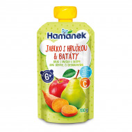 Пюре Hamanek Яблоко с грушей и бататом 100 г