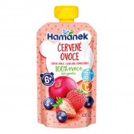 Пюре Hamanek Яблоко, черника, клубника 100 г