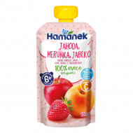 Пюре Hamanek Яблоко с клубникой и абрикосом 100 г