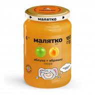 Пюре Малятко Яблоко Абрикос 180 г