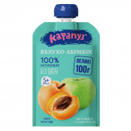 Пюре фруктовое Карапуз Яблоко Абрикос 100 г