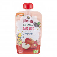 Пюре органическое Holle Red Bee Яблоко Клубника 100 г