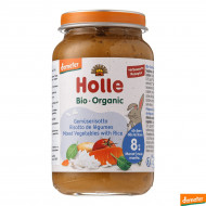 Пюре органическое Holle Овощной микс с рисом 220 г