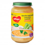 Бульон Milupa куриный с овощами и рисом 200г