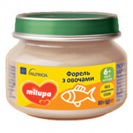 Пюре Milupa овощно-рыбное Форель с овощами 80г