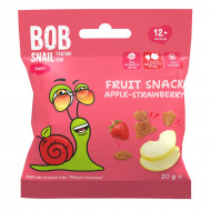 Фруктовый снек Bob Snail Яблоко-клубника 20 г 
