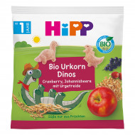Органические снеки Hipp С клюквой и черной смородиной Динозавры 30 г