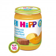 Мясо-овощное органическое пюре HiPP Тыква и картофель с говядиной 190 г