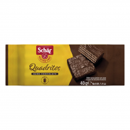 Вафли Dr. Schar Quadritos с какао в темном шоколаде 40 г