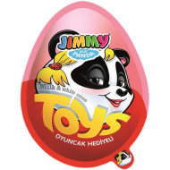 Яйцо Jimmy с сюрпризом розовое 25 г