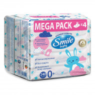 Влажные салфетки Smile baby с рисовым молочком 240 шт