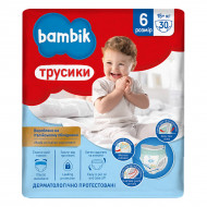 Подгузники-трусики Bambik 6 (15+ кг) 30 шт 