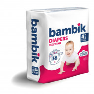 Подгузники Bambik Medium Maxi 4 (7-18 кг) 36 шт