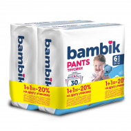 Подгузники-трусики Bambik Double 6 (15+ кг) 60 шт