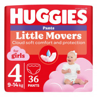 Подгузники-трусики Huggies Pants Little Movers Girls 4 (9-14 кг) 36 шт