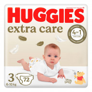 Подгузники Huggies Extra Care 3 Mega (6-10 кг) 72 шт 