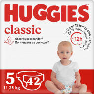 Подгузники Huggies Classic Jumbo 5 (11-25 кг) 42 шт