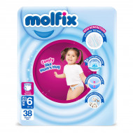 Подгузники-трусики Molfix Jumbo 6 E.Large 15+ кг 38 шт