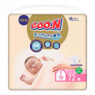 Подгузники Goo.N Premium Soft для новорожденных Размер SS (до 5 кг) 72 шт