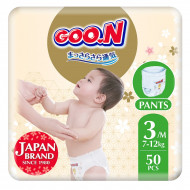 Подгузники-трусики GOO.N Premium Soft Размер 3 M (7-12 кг) 50 шт