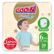 Подгузники-трусики GOO.N Premium Soft Размер 6 XXL (15-25 кг) 30 шт