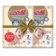 Подгузники GOO.N Premium Soft 3-6 кг (S) 140 шт