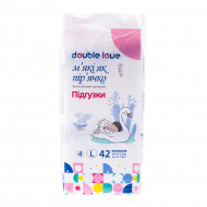 Подгузники Double Love Размер 4/L (9-14 кг) 42 шт