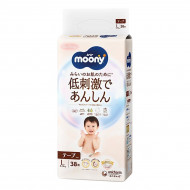 Подгузники Moony Natural Размер L (9-14 кг) 38 шт