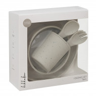Набор посуды Kikkaboo Platinum Silicone Sage Sand 5 предметов