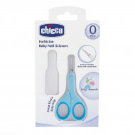 Ножнички Chicco с колпачком (голубые) 