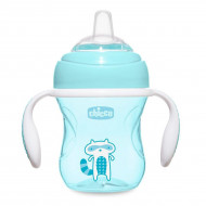 Поильник непроливайка Chicco Transition Cup голубой 200 мл