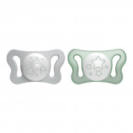 Пустышка силиконовая Chicco PhysioForma Micro 0-2 мес 2 шт
