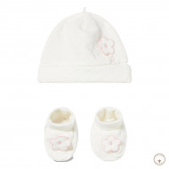 Комплект BluKids Better Cotton Шапка Пинетки White Flower, р. 50-86